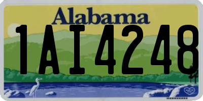 AL license plate 1AI4248