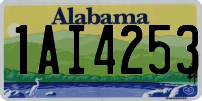 AL license plate 1AI4253