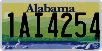 AL license plate 1AI4254