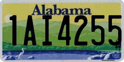 AL license plate 1AI4255