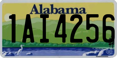 AL license plate 1AI4256