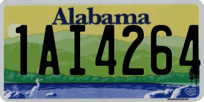 AL license plate 1AI4264