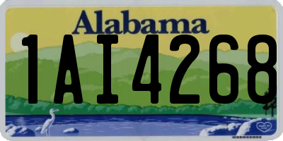 AL license plate 1AI4268