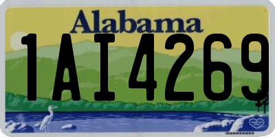 AL license plate 1AI4269