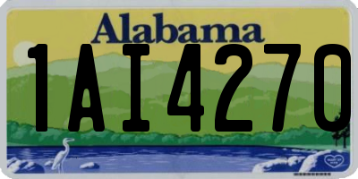 AL license plate 1AI4270