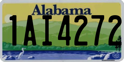 AL license plate 1AI4272