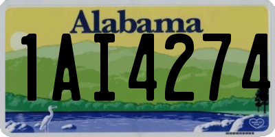AL license plate 1AI4274