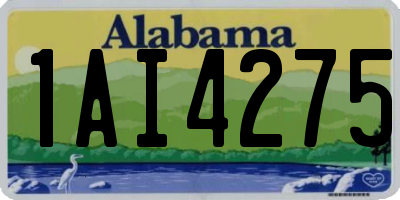 AL license plate 1AI4275