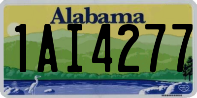 AL license plate 1AI4277