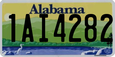 AL license plate 1AI4282