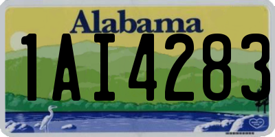 AL license plate 1AI4283