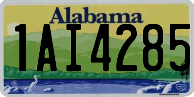 AL license plate 1AI4285