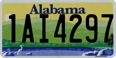 AL license plate 1AI4297