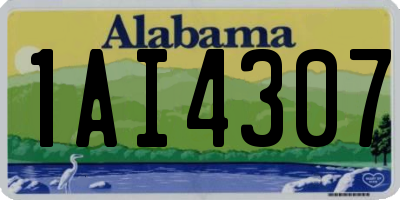 AL license plate 1AI4307