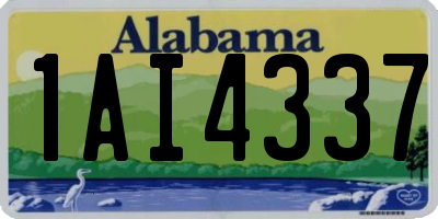 AL license plate 1AI4337