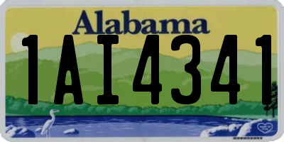 AL license plate 1AI4341