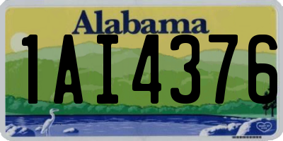 AL license plate 1AI4376