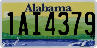 AL license plate 1AI4379