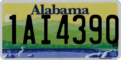 AL license plate 1AI4390