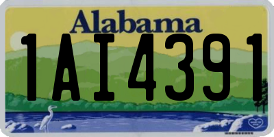 AL license plate 1AI4391