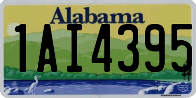 AL license plate 1AI4395