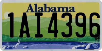 AL license plate 1AI4396