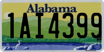 AL license plate 1AI4399