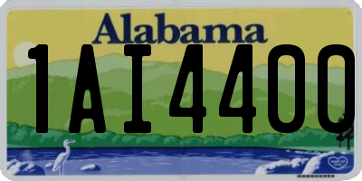 AL license plate 1AI4400