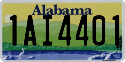 AL license plate 1AI4401