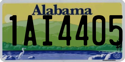 AL license plate 1AI4405