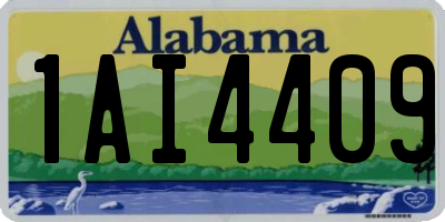 AL license plate 1AI4409