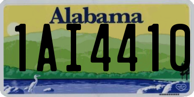 AL license plate 1AI4410