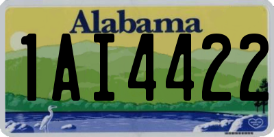 AL license plate 1AI4422