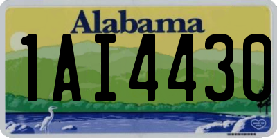 AL license plate 1AI4430