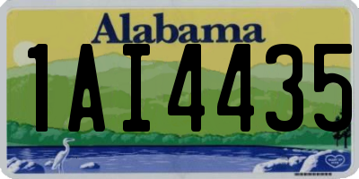 AL license plate 1AI4435