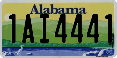 AL license plate 1AI4441
