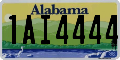 AL license plate 1AI4444
