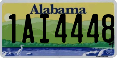 AL license plate 1AI4448