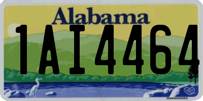 AL license plate 1AI4464