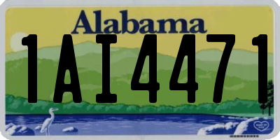 AL license plate 1AI4471