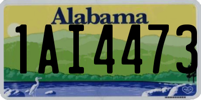 AL license plate 1AI4473