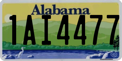 AL license plate 1AI4477