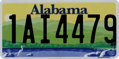 AL license plate 1AI4479