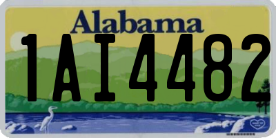 AL license plate 1AI4482