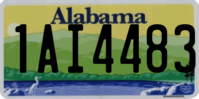 AL license plate 1AI4483