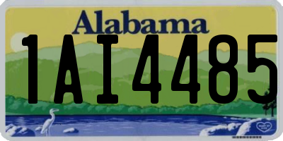AL license plate 1AI4485