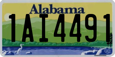 AL license plate 1AI4491