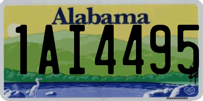 AL license plate 1AI4495