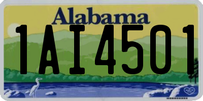 AL license plate 1AI4501