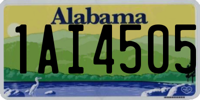 AL license plate 1AI4505